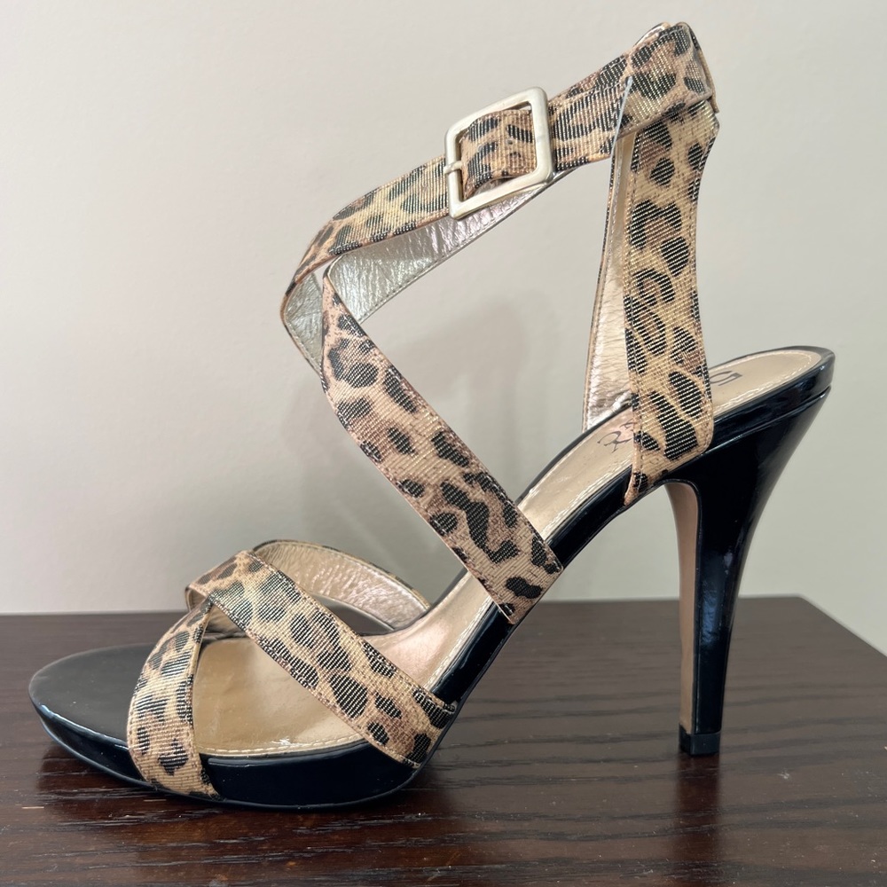 Leopard Strappy Heels